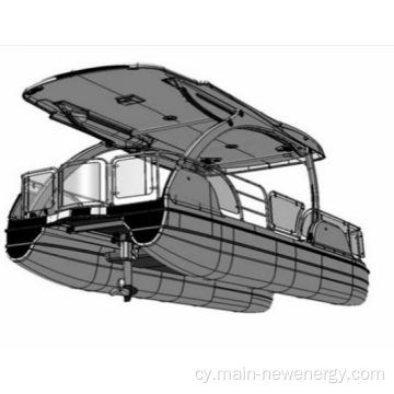 Hwylio trydan gyda system solar gyda CE